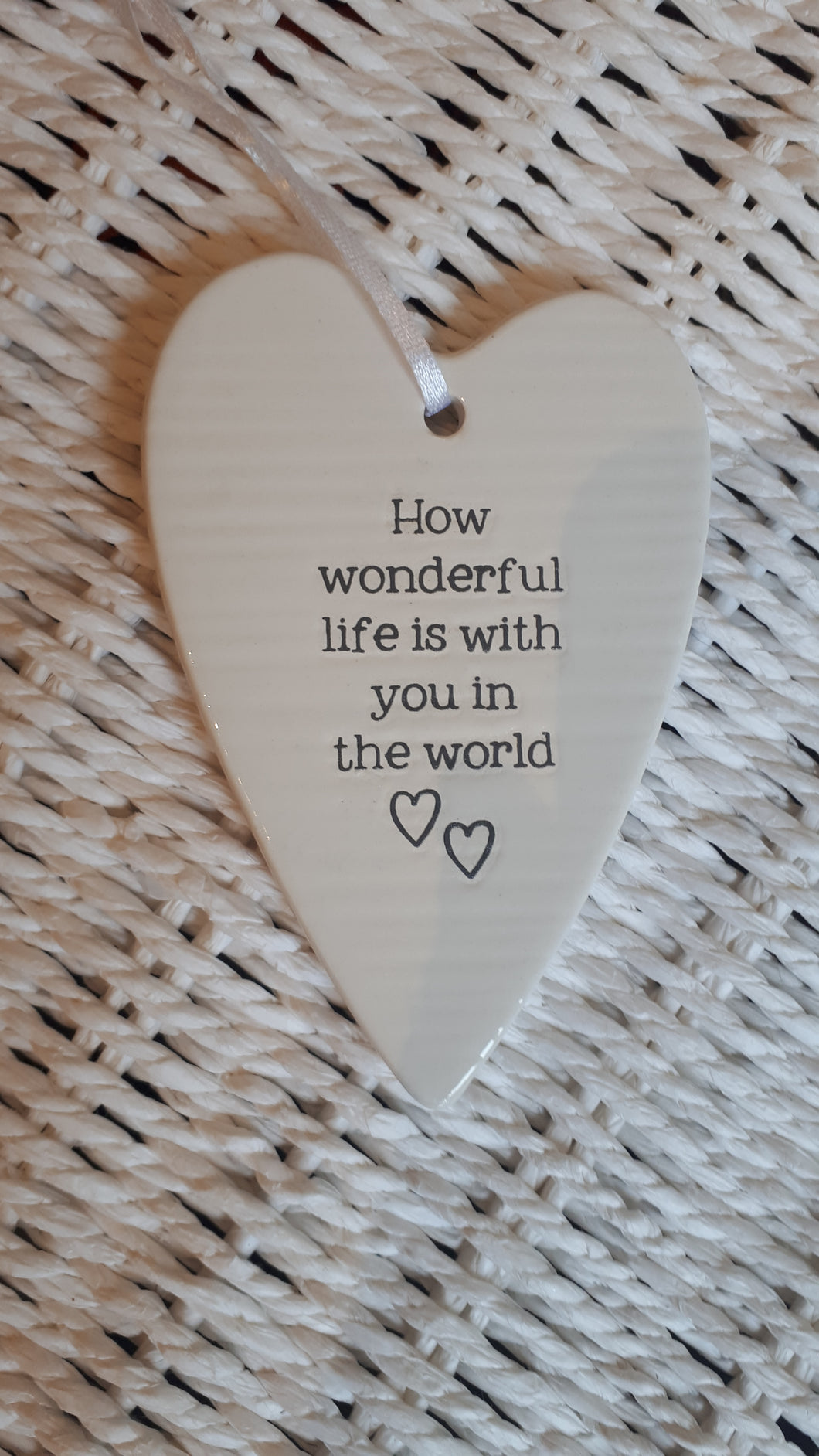 Evie Ceramic heart decoration