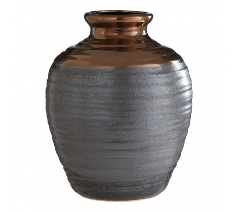 Large Ceramic Barrel Vase